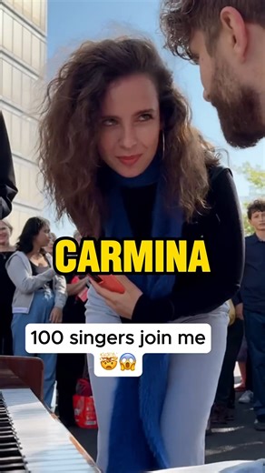 Today I was playing at the public piano in Hamburg, when suddenly a girl asked me to play ‘O Fortuna’ by Carl Orff. But I didn’t expect that 100 singers would join me 🤯 We took over the city and it was pure magic. Thank you to every singer! Music will always unite us! | Emilio Piano