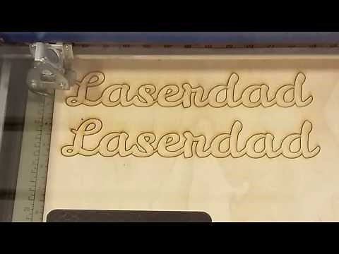 Laser cutting text quickly using CorelDraw X7 on an Epilog Helix