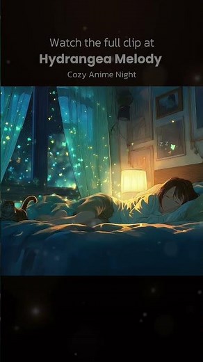 Starry Anime Sleep – Deep Sleep Under the Stars | Cozy Anime Night with Girl & Cat