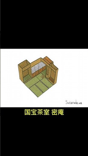 国宝茶室 密庵 #茶室 #茶の湯 #茶道 #小堀遠州 #国宝 #大徳寺 #京都 #kyoto #art #sketch #スケッチ #teaceremony