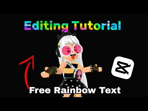 [Tutorial] How to do free rainbow text in capcut just in 5 minutes!! || #pkxd ||