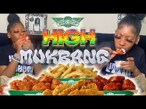 HIGH WINGSTOP MUKBANG + Q&A smoke sesh w/ Pretty Stoner #smokesession #420