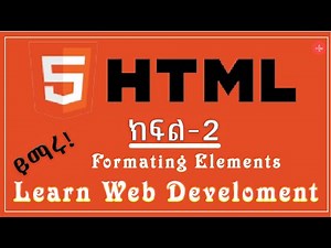 HTML Course || Part -2 || Formatin Elemnts || web development Course Series #html #webdeveloper