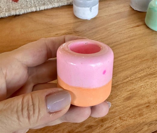 Handmade Resin-crete Mini Planter, Modern Desk Decor, Tiny Air Plant Holder - Etsy