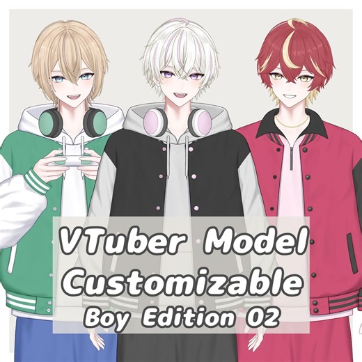 Vtuber Model – Customizable Boy Edition 02 - Etsy