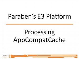 AppCompatCache parsing