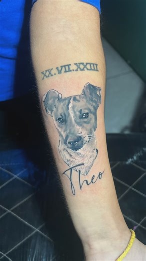 𝕸𝖆𝖎𝖈𝖔𝖓 𝕿𝖆𝖙𝖙𝖔𝖔 on Instagram: "⚠️SORTEIO DE UMA TATUAGEM ! Theo não foi apenas um cachorrinho — foi um companheiro leal, um exemplo de superação e um pedacinho de luz na vida da @ray_moura_9015 quem teve o privilégio de amá-lo. Vira-lata de alma nobre, viveu intensamente seus sete anos, mesmo com as limitações de uma paralisia. Infelizmente, uma virose levou nosso pequeno guerreiro, mas não levou o amor que ficou. Para manter esse laço vivo, sua tutora escolheu eternizar sua história n