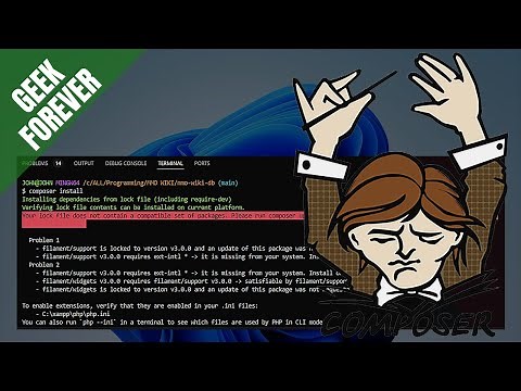 🖥️FIX Composer Install ERROR - Your lock file does not contain a compatible set of packages.