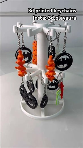 3d printed keychain holder and keychains #3dprinting