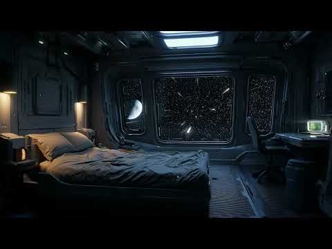 Galaxy Sleep Room 💜 | Relaxing Ambient Sounds for Stress Relief, Sleep and Focus