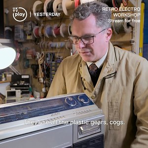 🪛 "You fix one thing, and something else goes wrong!" - Rob's having a tricky time fixing an 80s boombox in the latest episode of #RetroElectroWorkshop. Find out how he gets on Tuesdays at 9pm on Yesterday and UKTV Play. | U&Yesterday