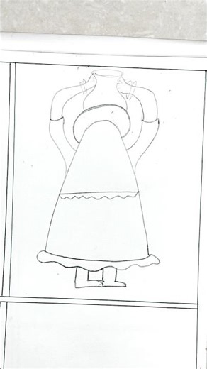 Can You See The Letter 'A' ? Village Woman Drawing Trick #firstdrawing #creativeartemoji