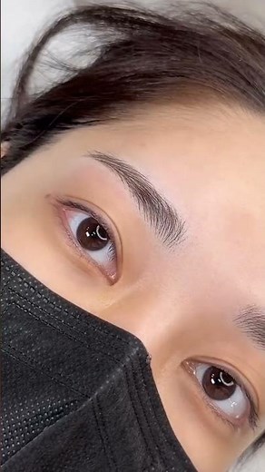 Flawless Permanent Eyebrow Makeup Transformation 🌸 | Natural PMU Brow Technique by @moon_juae