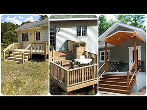 Building a Covered Deck on a Mobile Home | build a porch deck on a mobile home | House design ideas