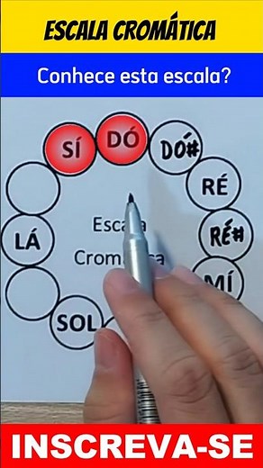 APRENDA A ESCALA CROMÁTICA