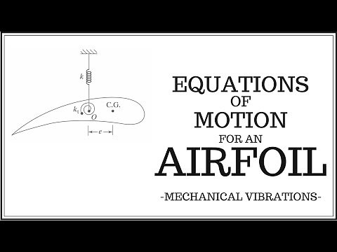 Equations of Motion for an Airfoil (2DOF) Using Lagrange's Equations