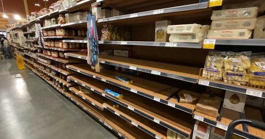 Grocery stores facing shortages due to severe weather and rising COVID cases