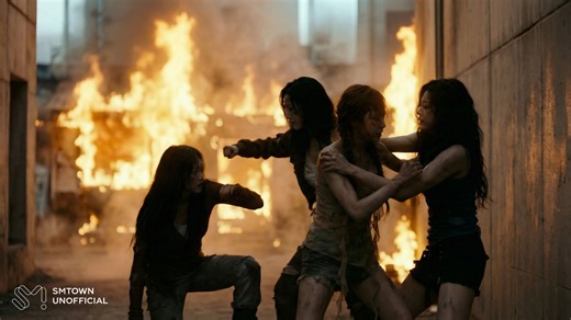 ⚠️全 员 恶 人⚠️AI aespa新曲《ROWDY》MV首曝！队内互殴画面解锁！三战爆发？