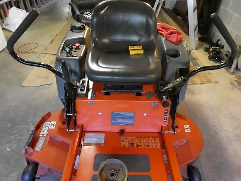 How to Remove the Deck on a Husqvarna Zero Turn Lawnmower!