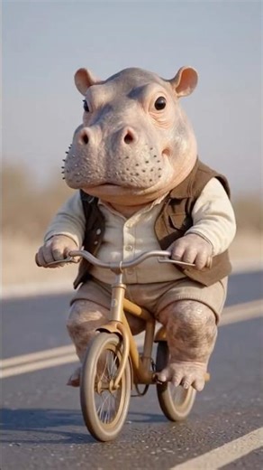 🐻 Bear Cycling on Airport Runway – Realistic Animal Video🫣🚴🏻‍♂️