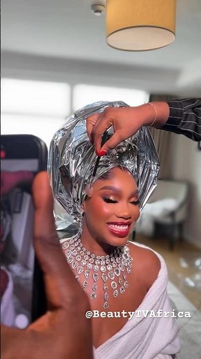 Most beautiful African Bride.Sharon Ooja’s look for her trad wedding…#beautytvafrica #africanwedding