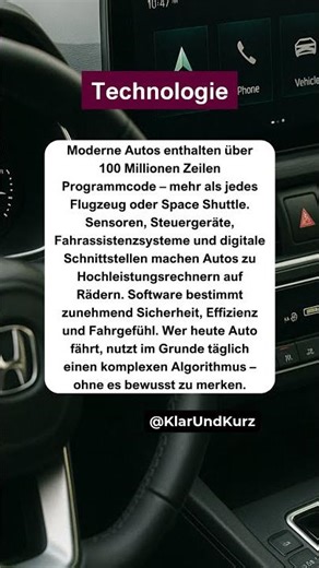 Dein Auto kann programmieren. #technologie