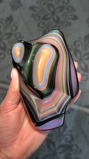 170K views · 12K reactions | Stunning Rainbow Obsidian ✨ Rainbow...