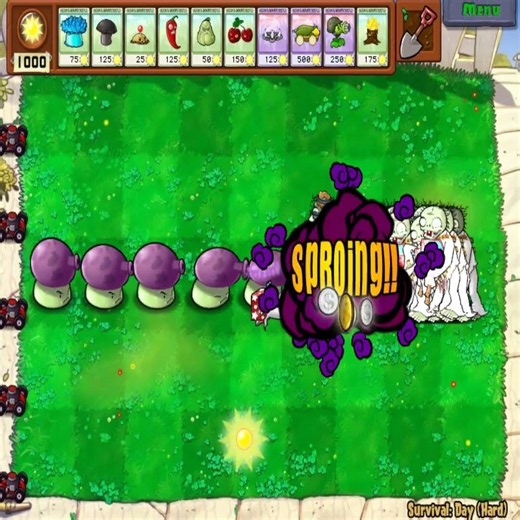 Fume Shroom Vs Jack-in-Box Zombie 💣 INSANE Smoke Battle #pvz #plantsvszombies #pvzshorts