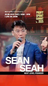 📹 Sean Seah, Founder of Next Level, gives you a rare sneak peek into the system he built to trade without burnout or emotional decision-making. His Quant strategies now run 24/7 built for automation and long-term performance. At Next Level Conference: Profit Sprint Summit, Sean will break it all down: ✔️ The tools he uses ✔️ How to get started, even with zero coding ✔️ How to build a rules-based strategy that scales 💡 Trading isn’t about hustle. It’s about having a system that works. 🗓 30 Aug