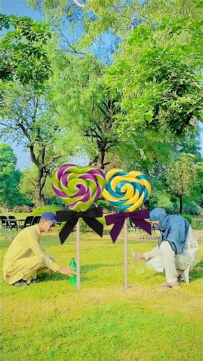 Big Lollipop vs Small Lollipop 🍭 | Magic Water Game! #shorts #asliahsanbhai