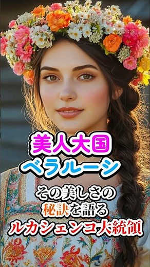 美人大国ベラルーシ女性の「美の秘訣」を語るルカシェンコ大統領。「いつもキレイでいたいなら、これが一番です！」#美人 #美女 #ベラルーシ #大統領 #美容 #健康 #名言 #shorts