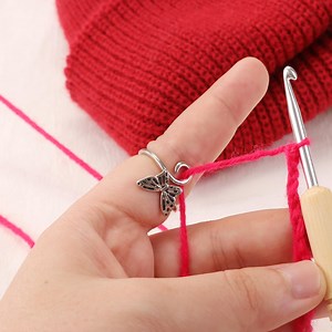 Butterfly Yarn Guide Ring: Adjustable Crochet Tension Regulator - Etsy