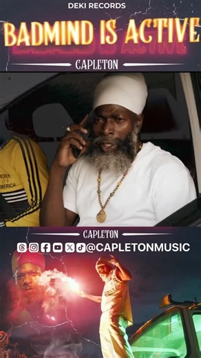 CAPLETON 🔥🔥🔥🎤 on Instagram: "BADMIND is ACTIVE 🔥🔥🔥 Nuh mek dem get yuh distracted 🔥🔥🔥 #capleton #kingshango #badmindisactive #dekirecords #dancehall #capletonvideo #video"