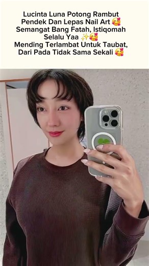Lucinta Luna Potong Rambut Pendek Dan Lepas Kuku Palsu 🥰 #lucintaluna #shorts