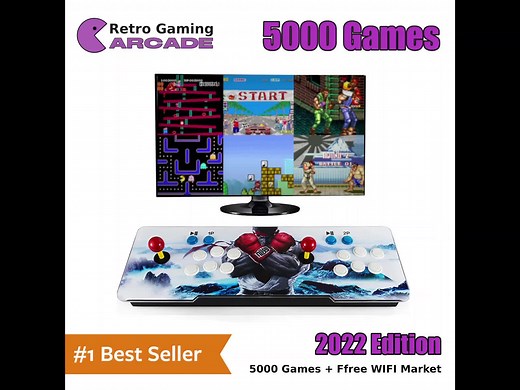 Retro Gaming Arcade Console - Play 5000 Classic Games