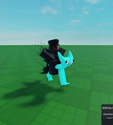 Cyan and Goner being Best Friends in a Require Script Roblox Game!😇