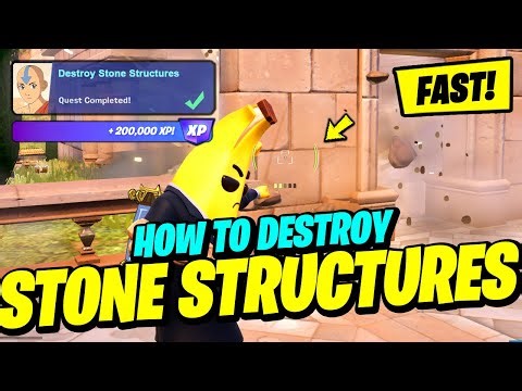 How to EASILY Destroy Stone Structures (FASTEST WAY) - Fortnite Avatar Quest