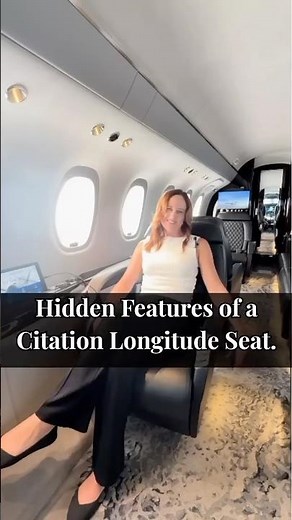 Can you Figure Out How This Citation Longitude Seat Works? #citationlongitude #luxurylifestyle
