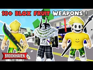 10+ BLOX FRUITS SWORD In Brookhaven W/ID & Accessories Name - Roblox