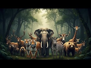 Wild Animals Together in the Jungle | Peaceful Wildlife Group | Real Nature Video