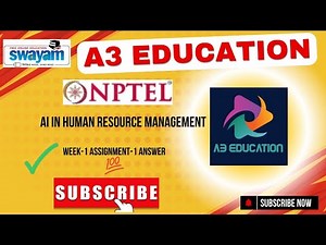 NPTEL AI in Human Resource Management Week 1 Assignment 1 Answers Solution Quiz | 2025 - Jan