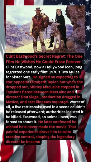 Clint Eastwood’s Secret Regret: The One Film He Wishes He Could Erase Forever