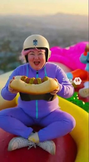 Meanwhile on the Hollywood sign… another daredevil blasts into action with mystical jet-propulsion