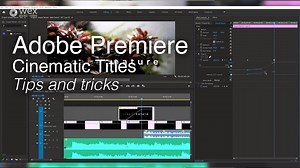 31 reactions | The latest installment in our Adobe Premiere tips and tricks series. Watch this to find out how to create more cinematic titles! | Wex Photo Video | Facebook