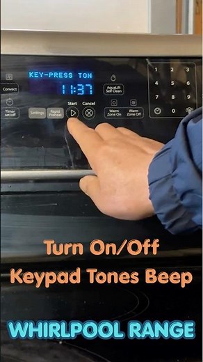 How to Turn On/Off Beep Tone of Keypad on Whirlpool Range #diy #appliances #keypad