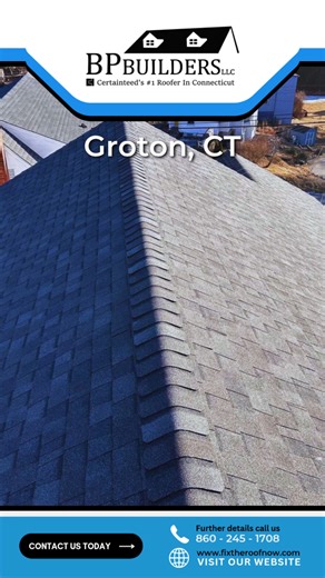 Another successful roofing project completed in Groton, CT! 🏠💪 Built with quality materials, expert craftsmanship, and lasting protection — that’s the BP Builders promise. Searching for trusted roofing contractors in Connecticut? BP Builders specializes in residential roofing, offering expert services from roof repairs to new roof installations. 💼 Call BP Builders, HIC 0624365, now at 860.245.1708 or visit us online at bpbuildersct.com. We’ll get it done in a day! #BPBuilders #RoofInstallatio