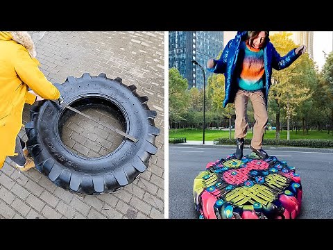 DIY Trampole And Adventure Wall 🛝 Awesome Crafts Every Parent Can Make