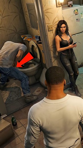 When Michael, Franklin, Trevor Alone in House #gta #gtav #gta6