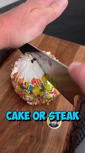 10K views · 53 reactions | What’s inside the ball cake or steak? 數 #steak #cake #asmr | Noah Klein 614Lyfe | Facebook