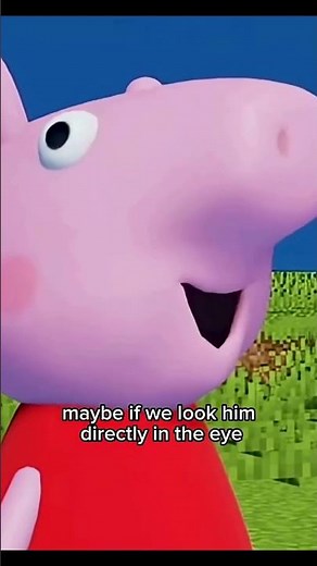 Pepper and Gorge play Minecraft! #memes #peppapigmeme #minecraft